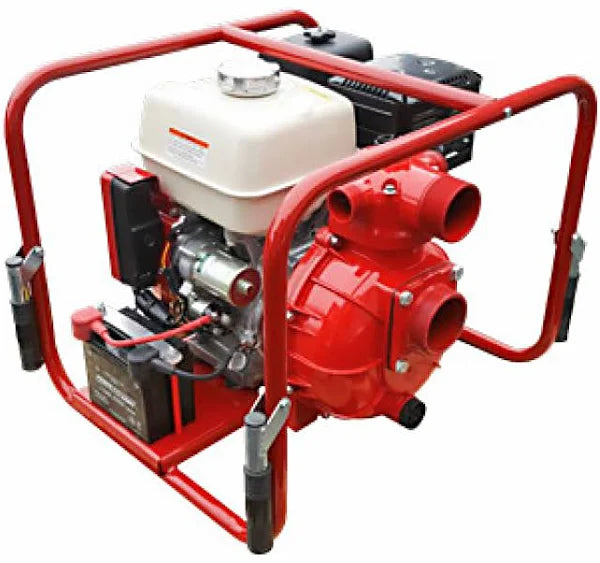 Load image into Gallery viewer, Brown CET 13hp Mid-Range Honda Powered Fire Pump - PFP-13hpHND-EM-HP80 - 230 GPM / 100 PSI - 2-1.5&quot; NPSH Outlets / 1-3&quot; NPSH Inlet
