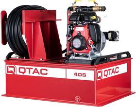 Black QTAC 40S UTV Firefighting Skid - 40 Gallon Tank, 2.2HP Honda Engine, 73 GPM, 3/4