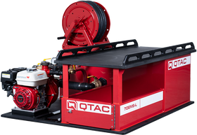 Dark Slate Gray QTAC 70EMS-L UTV Firefighting Skid - 70 Gallon Tank, 2.1HP Honda Engine / 5.5HP Honda Engine