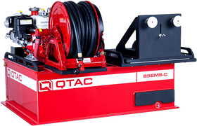 Firebrick QTAC 85 EMS-C UTV Firefighting Skid with Rescue Basket - Medium Pressure, 2′′ NST Threaded Suction 1-1/2′′ NST Discharge,  Hose Reel Line up to 100 feet of 3/4′′, Max PSI of 61 and GPM of 73