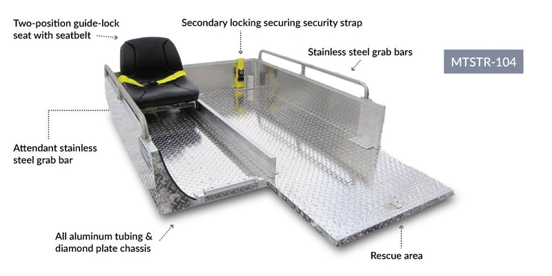 Load image into Gallery viewer, Gray MEDLITE® Transport Cot Unit
