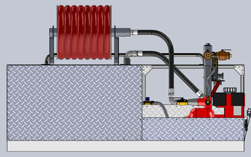 Load image into Gallery viewer, Gray FIRELITE® Truck Transport – 6.5HP, 9HP or 13HP Darley Pump, 125 Gallon Tank, 65-120 GPM / 36-225 PSI
