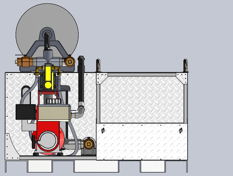 Load image into Gallery viewer, Light Gray FIRELITE® Truck Transport – 160 Gallon Capacity, 6.5Hp, 9HP or 13HP Darley Pump, 65-120 GPM / 36-225 PSI
