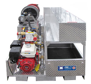 Light Slate Gray FIRELITE® Truck Transport – 160 Gallon Capacity, 6.5Hp, 9HP or 13HP Darley Pump, 65-120 GPM / 36-225 PSI