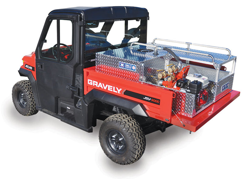 Load image into Gallery viewer, Dark Slate Gray FIRELITE® UTV Transport Darley, 55/70 Gallon Capacity, 6.5HP Honda Pump, 20-65 GPM / 48-120 PSI
