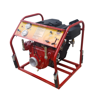 Load image into Gallery viewer, Saddle Brown CET 23hp High Power Fire Pump - PFP-23HPVGD-2D-CE - 650 GPM / 100 PSI Max - 2x2.5&quot; Outlets / 1x4&quot; Inlet - Available in Skid Unit
