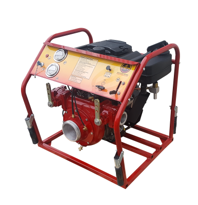 Saddle Brown CET 23hp High Power Fire Pump - PFP-23HPVGD-2D-CE - 650 GPM / 100 PSI Max - 2x2.5