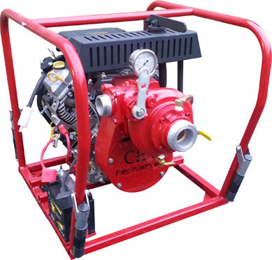 Maroon CET 23hp High Pressure Pump - PFP-23HPVGD-HP - 140 GPM / 300 PSI Max - One 1-1/2'' Outlet with Fire Type Swing-Out Valve / One 2 1⁄2” Suction Inlet
