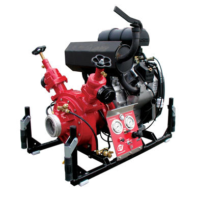 Pale Violet Red CET 38hp High Pressure / High Volume Fire Pump - PFP-38HPKHL-2D - 675 GPM / 190 PSI Max - Two 2 1/2” Outlets / One 4” Suction Inlet - Available in Skid Version