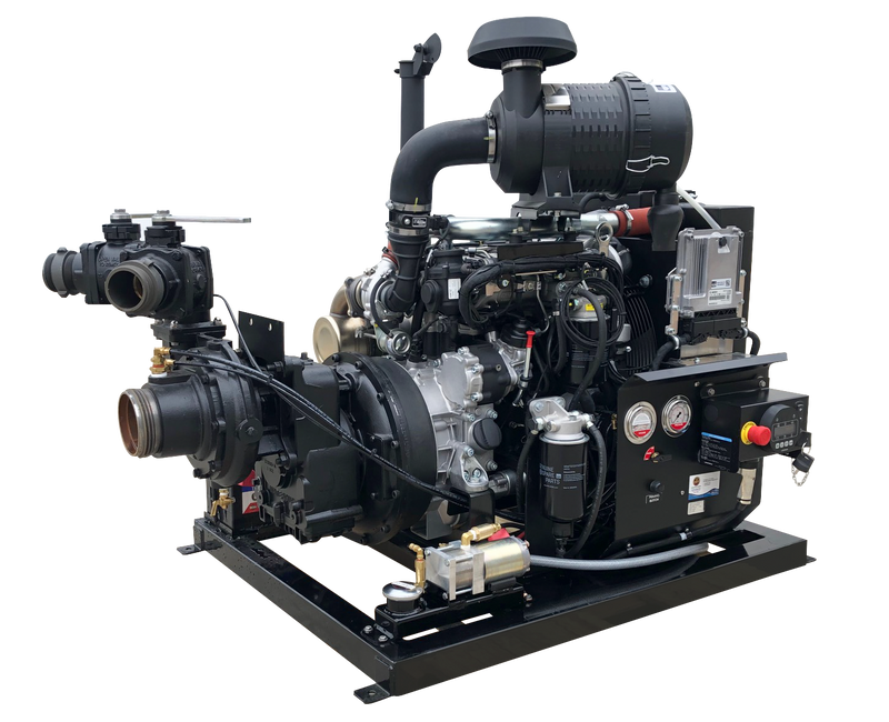 Load image into Gallery viewer, Dark Slate Gray CET Diesel High Pressure/High Volume pump - PFP-56HP-DSL - One 4” (100 mm) suction inlet / Two 2 1/2” (65 mm) delivery outlets -
