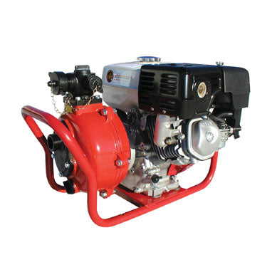 Black CET 9hp Goliath High Pressure Fire Pump - PFP-9HPHND-M-TW - 70 GPM / 125 PSI - Two 1” Outlets and One 1 1⁄2” NPSH Delivery Outlet / One 1 1⁄2” NPSH Suction Inlet