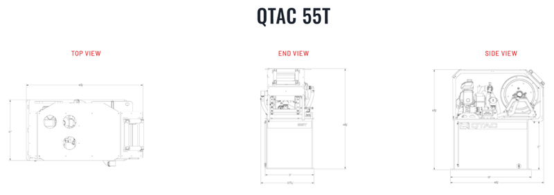 Load image into Gallery viewer, Lavender QTAC 55T Firefighting ATV Skid- 55 Gallon Tank, 2.2HP Honda Engine. 73 GPM, 75&#39; Hose, Brush Guard
