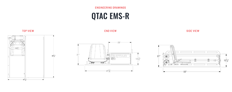 Load image into Gallery viewer, Light Gray QTAC EMS-R UTV Rescue Litter Platform
