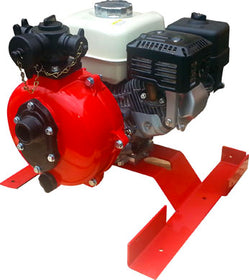 Dark Slate Gray CET 6hp Skid Mount Fire Pump - SM-PFP-6hpHND-M-TW - 75 GPM / 140 PSI Max - 2x1