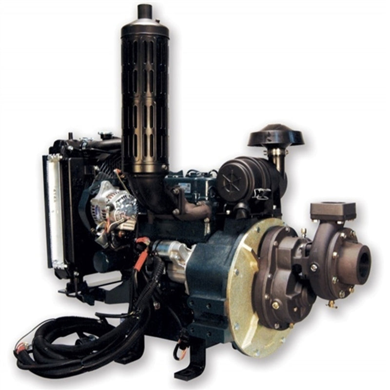 Load image into Gallery viewer, Light Gray Darley 1-1/2AGE 24hp Kubota Diesel Firefighting Pump, High Pressure Impeller / Low Volume 120 GPM / 375 PSI - 2&quot; NPT Inlet / 2-1 1/2&quot; NPT or 1-2 1/2&quot; NPT Outlet
