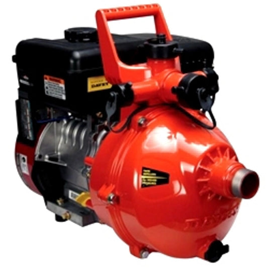 Black Darley Davey 9hp Honda Firefighting Pump, Two Stage - AK308 - 120 GPM / 144 PSI - 3-Way discharge port with 1 - 1.5