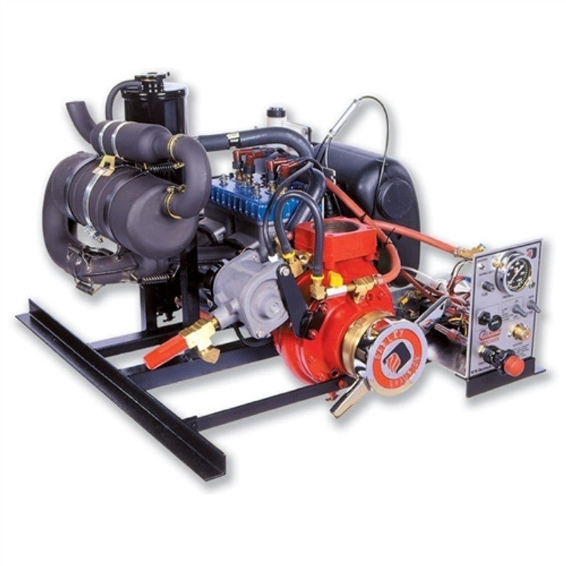 Load image into Gallery viewer, Dark Slate Gray Darley 64 HP Hercules Skid Mount Fire Pump - HE64RS - 575 GPM / 250 PSI - 4&quot; NH Suction Intake with Screen / 3&quot; NPT Discharge
