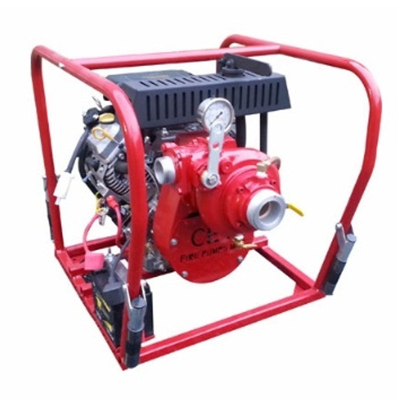 Load image into Gallery viewer, Maroon CET 23hp Vanguard High Volume Firefighting Pump - Wrap Around Frame  MAX FLOW: 550 GPM, MAX PRESSURE: 115 PSI
