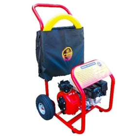 Light Gray CET 6hp Portable Firefighting Pump Cart - HT-PFP-6hpHND-M-TWIN - 70 GPM / 100 PSI - 2x1